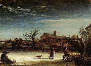 Rembrandt Peale Winter Landscape oil painting reproduction